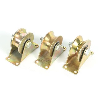 Jkdesign 1 Con Lăn Cửa Trượt, Ròng Rọc Chịu Lực Bằng Thép Không Gỉ Hình Chữ U / V / H, Màu Mạ Nhà Phần Cứng Theo Dõi Bánh Xe Bánh Xe Cứng