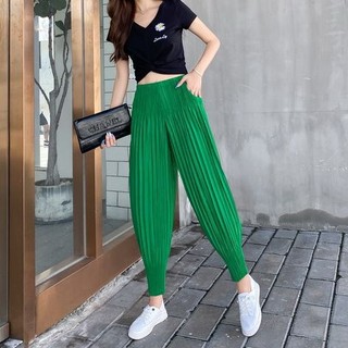 Quần nữ lily xếp ly cao cấp, dáng skinny cà rốt thoáng khí