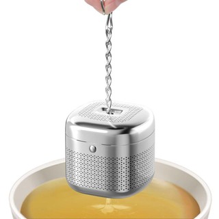 Bóng pha trà bằng thép không gỉ JIGK, Móc xích mở rộng Lưới cực mịn Máy khuếch tán trà lá rời, Hình quả bóng bền bỉ Máy lọc lưới trà Máy lọc trà
