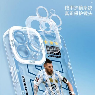 Ốp Điện Thoại tpu Mềm Trong Suốt Chống Sốc In Hình Cầu Thủ Bóng Đá Cho iphone 11 12 pro 6 6s 7 8 plus x xs xr max