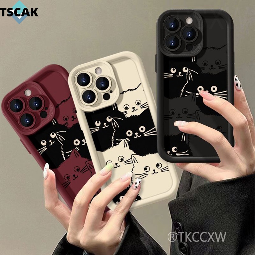 Ốp Điện Thoại Chống Rơi Họa Tiết Mèo Hoạt Hình Dễ Thương Cho redmi k60 k50 ultra k60 k50 k40 k30 pro k60e k40s