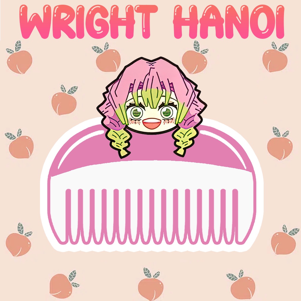 Mô Hình Lược Demon Slayer Kimetsu no Yaiba Thanh Gươm Diệt Quỷ Muchiro Akaza Nezuko  Phụ kiện trang trí Sưu tầm chibi