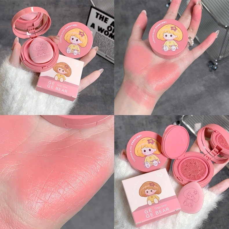 Má Hồng, Phấn Má Hồng Gege Bear Dưỡng Ẩm Chống Thấm Nước Lâu Trôi GEGE BEAR GX2021
