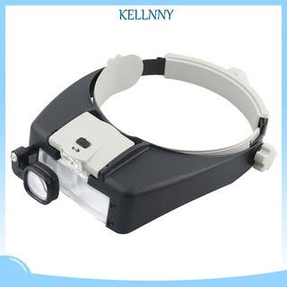 Kính Lúp Đeo Đầu Phóng Đại 1 5X Đến 17X Có Đèn LED Chuyên Dụng Sửa Chữa Đồng Hồ / Trang Sức