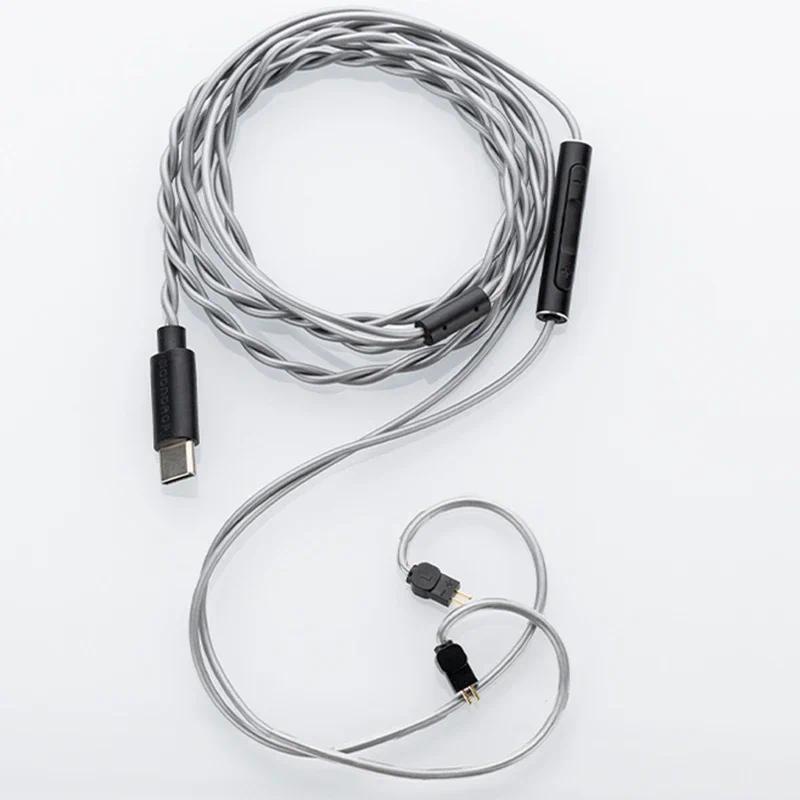 Dây Cáp Tai Nghe Nâng Cấp CDSP DSP Type-C 2Pin 0.78mm Kèm MIC Cho Điện Thoại Android USB-C Aira SE Chu 2 Kato