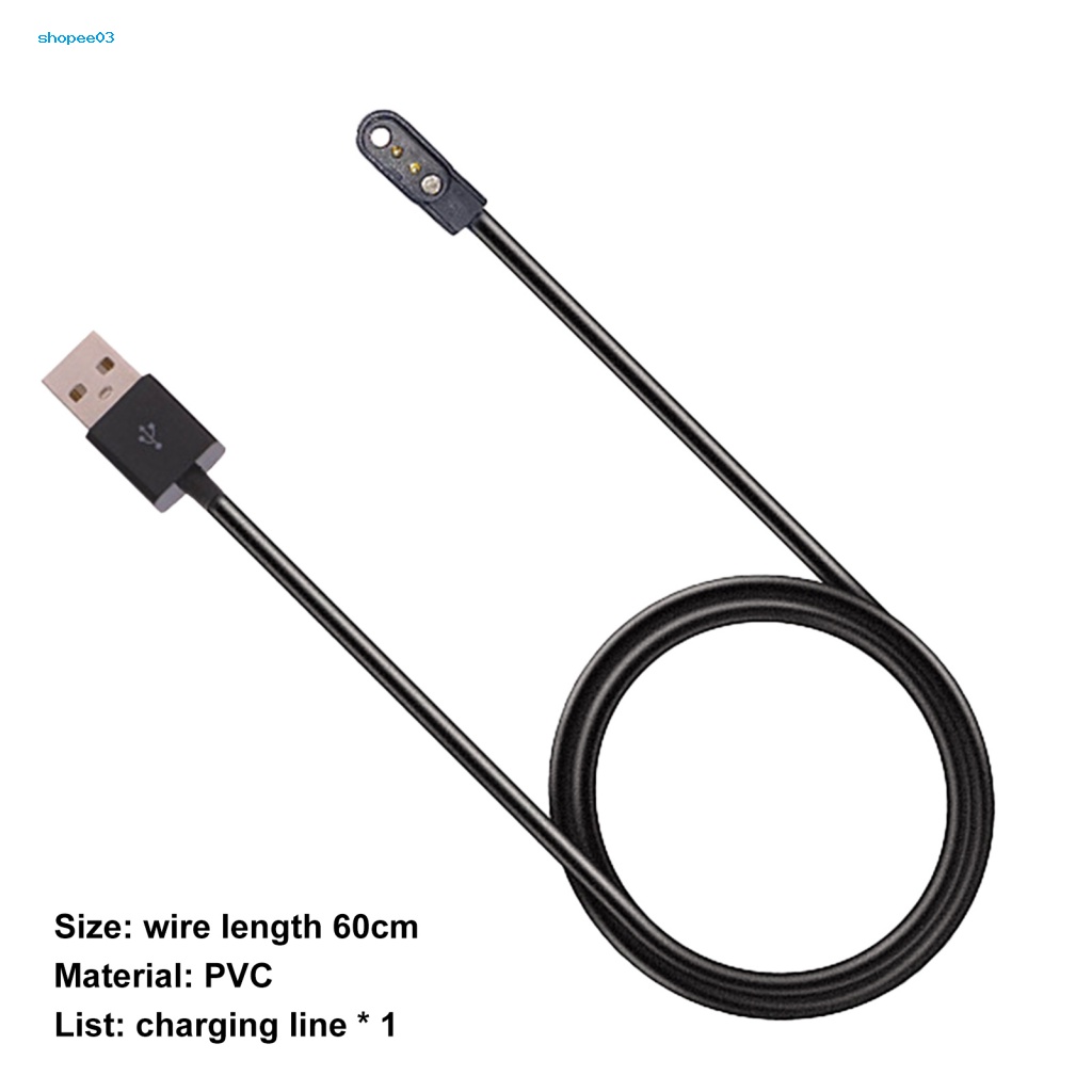 Dây Cáp Sạc Nhanh Từ Tính PVC 2 Pin 284mm Chuyên Dụng Cho Đồng Hồ