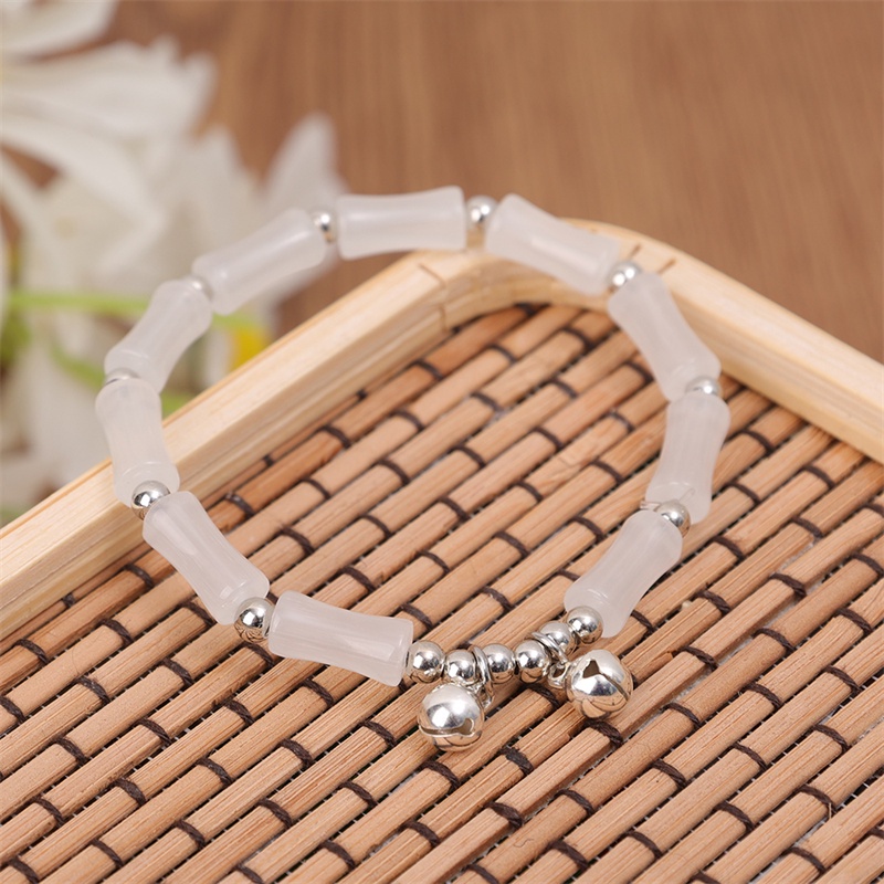 Vòng Đeo Tay May Mắn Bằng Tre Có Thể Điều Chỉnh Kích Thước Hình Lá Tre May Mắn Phong Cách Trung Hoa Thời Trang Cho Nữ