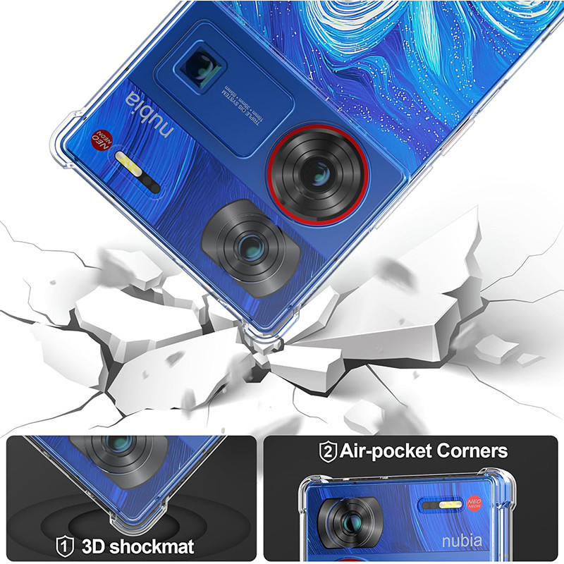 Ốp Điện Thoại Gel TPU Mềm Trong Suốt Chống Sốc Cho ZTE nubia Z60 Ultra / Z50 Ultra / Z50S Pro / Blade V50 Vita 4G