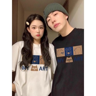 HIIXIIVI Áo Thun Unisex Cotton Tay Ngắn Cổ Tròn In Độc Đáo Cho Nam Nữ, Cặp Đôi, Baggy