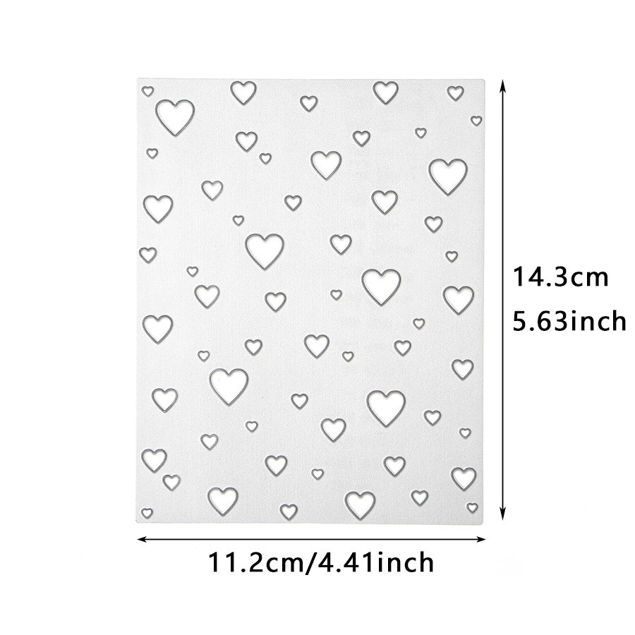 Tình Yêu Nền Ban Sổ Lưu Niệm Kim Loại Thép Carbon Khắc Khuôn DIY Cắt Dập Nổi Mẫu 5380