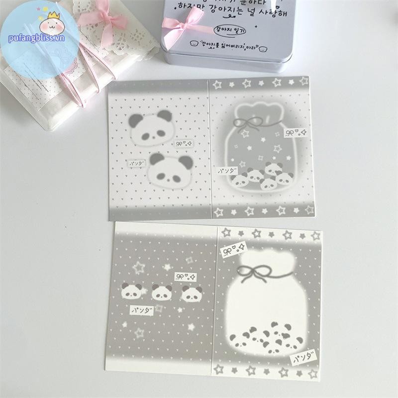 Pufangbliss 10 Cái / gói Phong Cách Hàn Quốc Thẻ Ảnh Kpop Mặt Sau Bao Bì Bộ Thẻ Bao Bì Bán Album Thần Tượng Ảnh Gói Quà Tặng Thẻ Tiếp Liệu VN