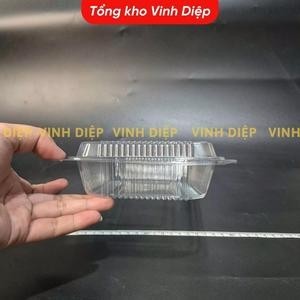.Combo 100 hộp nhựa dùng 1 lần 0.7KG , hộp nhựa trong, hộp đựng bánh, hoa quả, đồ ăn