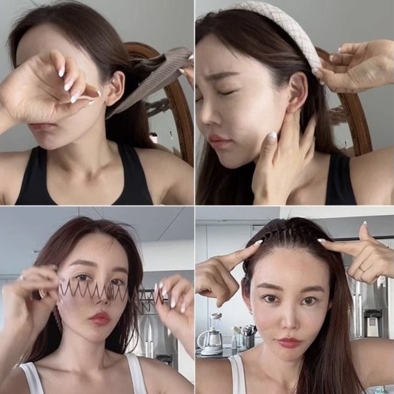 1 Phụ Nữ Cố Định Kiểu Tóc Bun Mũ Đội Đầu Phụ Kiện Co Giãn Linh Hoạt Lược Đầu Băng Đô Quấn Tóc Tròn