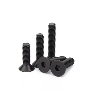 ((LLY) Vít Bulông đầu chỏm cầu , bulong  đầu bằng inox 304 Đen，Bu Lông Đầu Lục Giác Dẹp Siêu Mỏng Bằng，Ốc vít  đầu lục giác dẹp mỏng phẳng M2-M8 * L: 3-60mm (RM-VN-1)