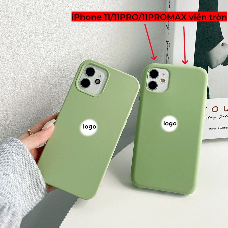 Ốp điện thoại silicon đầy đủ Matcha / Xanh lá cây cho iPhone 17 / 16 / 15 / 14 / 13 / 12 / 11 / Air / Pro Max Xs Max Xr 7P 8Plus mini Plus 7 8 6SP 6S