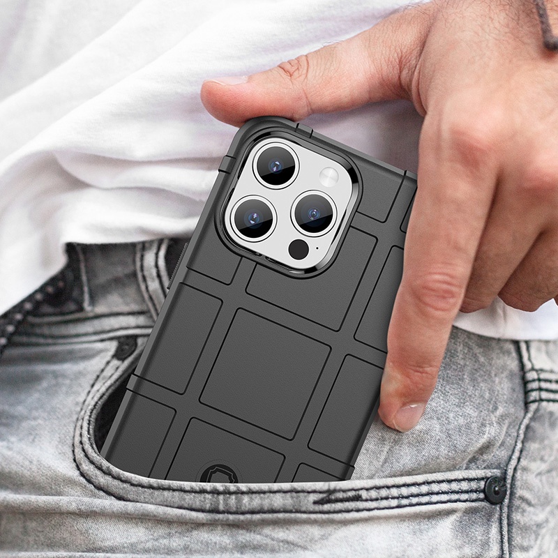 Dành Cho iPhone 15 14 Plus 11 12 13 Pro Max Full Cover Hybrid Rugged Shield Vỏ Giáp Chống Sốc