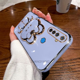 ốp lưng realme 5 5i 5s 5 pro c3 6i Ốp Điện Thoại TPU Silicon Mềm Mạ Điện Gắn Gương Trang Điểm Hình Thỏ 3D Cho realme 5 5i 5s 5 pro c3 6i