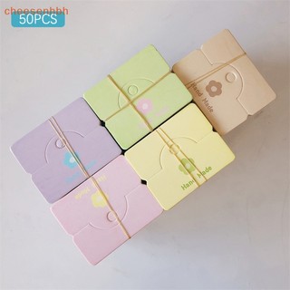 Chehbh Set 50 Thẻ Giấy Hình Hoa Nhiều Màu Trưng Bày Kẹp Tóc / Dây Chuyền / Vòng Tay vn