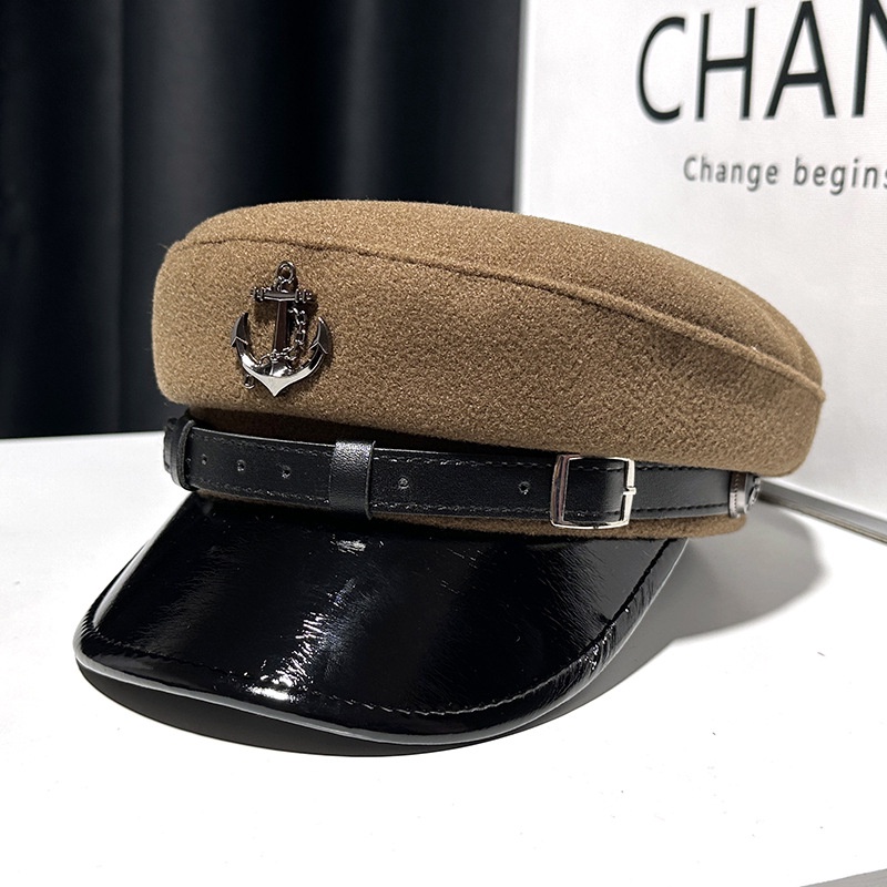 Thời Trang Mũ Beret Da Phong Cách Anh Quốc Cá Tính Cho Nữ