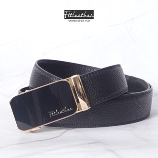 Thắt lưng nam da bò cao cấp FTT Leather, dây nịt da nam Full hộp đựng cao cấp mặt khóa tự động