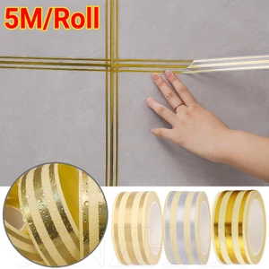 1 Cuộn Băng Keo Dán Khe Hở Bằng Giấy Bạc / 5m Chống Nước Chống Nấm Mốc Trang Trí Nhà Bếp / Phòng Tắm