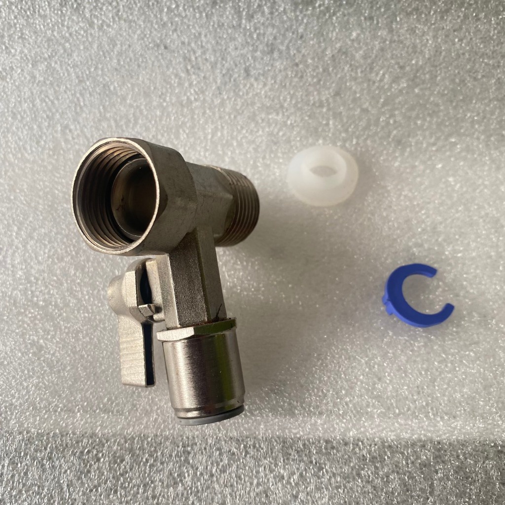 Van khóa cấp nước INOX ren ngoài 21 nối nhanh dây 10mm | Shopee Việt Nam