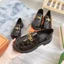 Giày loafer nữ miu da bóng đế độn cao 4cm, moca nữ đế bằng thời trang, giày búp bê nữ miu cực xinh