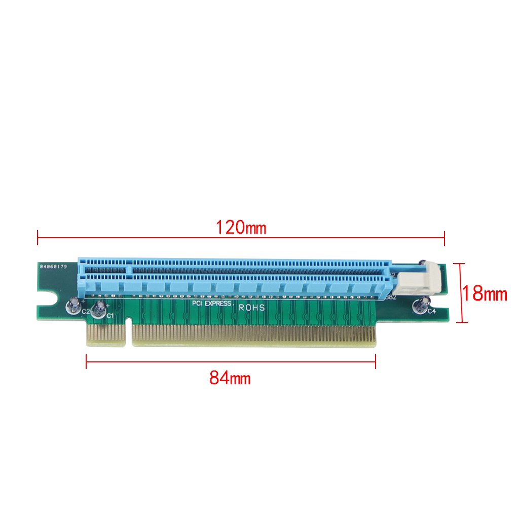 Thẻ Chuyển Đổi pci-e 16x Mở Rộng Góc Phải / 180 Độ 90 Độ / 180 Độ Chuyên Dụng Cho pci-e pci-e