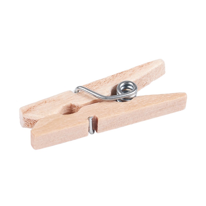 Quần áo bằng gỗ Mini Giấy ảnh Chốt kẹp quần áo Kẹp thủ công 25mm 40 chiếc
