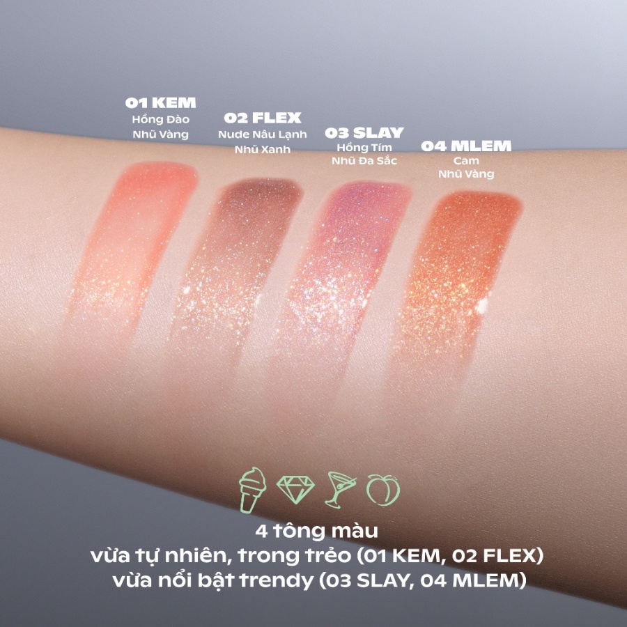 Ảnh Son Nhũ Bóng OFÉLIA SUGARPLUM MintyIce Sparkling Gloss Căng Mọng, Lấp Lánh Daily Beauty 3