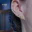 PLPJ 6 Cái / bộ Bộ Bông Tai Pha Lê Đơn Giản Dành Cho Nữ Bông Tai Zircon Cô Gái Tiệc Cưới Đính Hôn Phụ Kiện Trang Sức MỚI