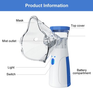 Có PIN sạc - INSMART Máy xông/máy thở khí dung cầm tay Nebulizer Cầm Tay Cho Bé Và Người Lớn