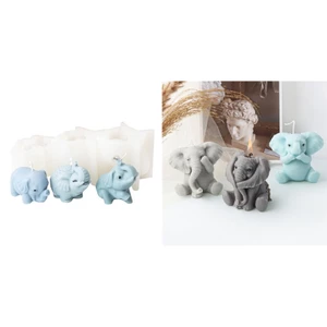 SA Khuôn Silicon Dễ Thương DIY Động Vật Làm Xà Phòng Handmade Nhựa Thạch Cao Bánh Sô Cô La Khuôn Trang Trí Nhà