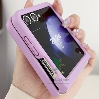 Bao Da Điện Thoại Siêu Mỏng Màu Trơn Cho samsung galaxy z flip 5 Ốp