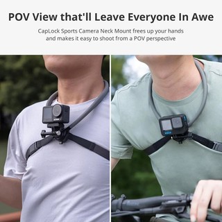 PGYTECH Caplock Cổ Giữ Gắn Ngực Cho GoPro 12 / 11 / 10 Insta360 / DJI Osmo Camera Hành Động Silicon / Phụ Kiện Điện Thoại