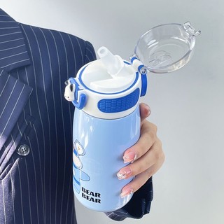 Bình Giữ Nhiệt Inox 316 Dung Tích 470ml và 620ml, Kèm Ống Hút Tiện Lợi Dành Cho Trẻ Em, Cao Cấp.