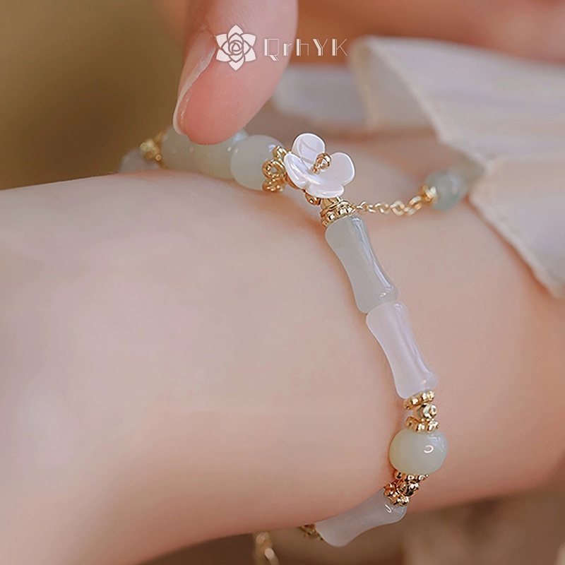 Qr Vòng Tay Chuỗi Hạt Phong Cách Trung Hoa Cổ Điển Cho Nữ Mới