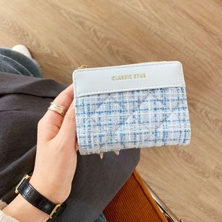 Túi đựng tiền JOYFULLIFE, Ví ngắn da PU màu trơn, Ví đựng tiền xu Mini dung tích lớn thời trang cổ điển cho bé gái
