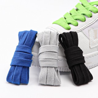 Dây Giày Thể Thao Bằng Vải Bạt Hai Màu Trơn Unisex