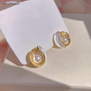 Bông Tai Ngọc Trai Thời Trang Hàn Quốc Cho Nữ