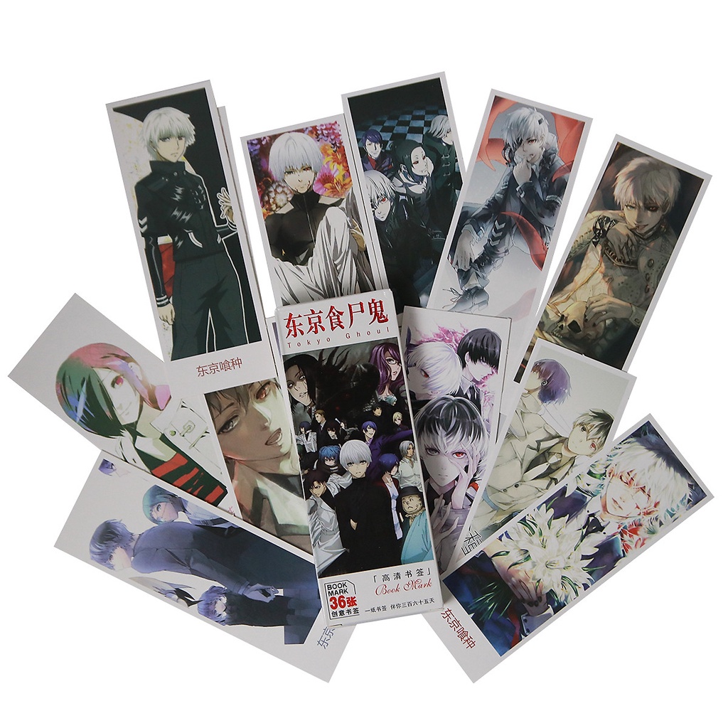 Hộp 36 Bookmark Đánh Dấu Sách Tokyo Ghoul | Shopee Việt Nam