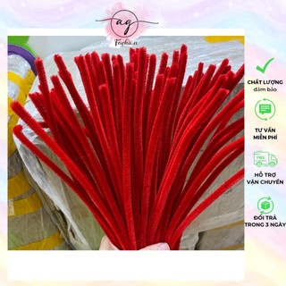 [HỎA TỐC HCM 2H] 50/100 sợi Kẽm nhung làm hoa handmade loại 1 lông đều dày mềm mịn nhiều màu AG.FASHION