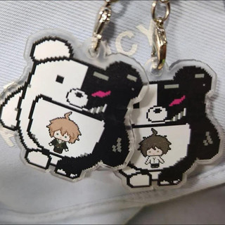Móc khóa Danganronpa Pixel – Có Komaeda, Ouma, Nanami, Junko, v.v. – Móc khóa Anime, Móc khóa bền, Mặt dây chuyề