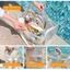 Túi đựng đồ trang điểm trong suốt FUJIOU, Túi đựng đồ bơi dung tích lớn PVC, Túi đựng mỹ phẩm thông thường Túi đựng đồ đi biển chống thấm nước Túi xách ngoài trời