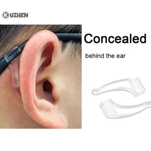 Kuzhen 1 Cặp Kính Chống Trơn Trượt Móc Tai Đầu Kính Mắt Cầm Đền Silicon Chống Trượt Giá Đỡ Kính Khung Chân Tay Phụ Kiện HOT