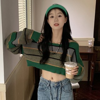 Áo Len Dài Tay Dáng Rộng Thiết Kế Mới Thời Trang Mùa Thu Đông Theo Phong Cách Hàn Quốc áo len croptop áo len mỏng