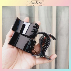 Kẹp tóc càng cua 3 răng 5 răng Hàn Quốc nữ đẹp hottrend - Cặp búi cào tóc dễ thương màu đen, trong suốt ANGI HOME