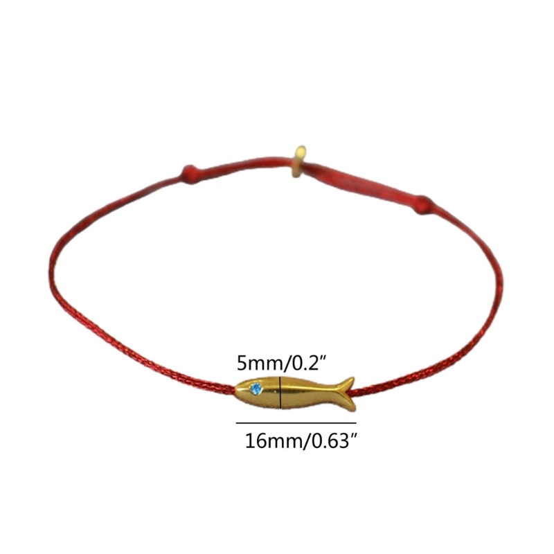 Fine Back-to-School Season Red Thread Hand Rope Fish Vòng tay dệt giữa mẹ và con cái