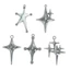 XGB Star Charm Mặt dây chuyền Dainty Awn Star Charm có lỗ DIY Trang sức Làm quyến rũ