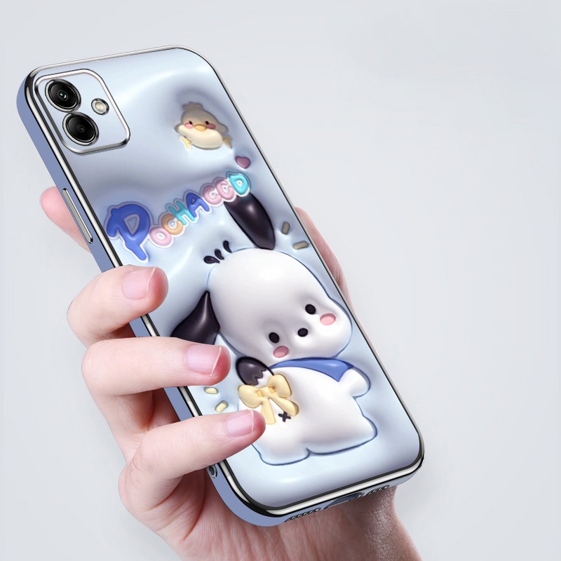 Ốp Điện Thoại Hiệu Ứng Hình Ảnh 3D Cho Samsung Galaxy A05 A05S Họa Tiết Động Vật Và Thực Vật Dễ Thương Mỏng Bao Gồm Tất Cả Vỏ Điện Thoại Di Động Có Dây Buộc